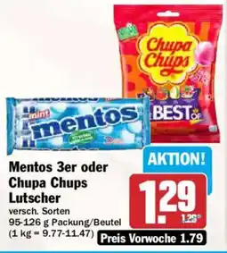 AEZ Mentos 3er oder Chupa Chups Lutscher Angebot