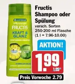 AEZ Fructis Shampoo oder Spülung Angebot