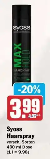AEZ Syoss Haarspray Angebot