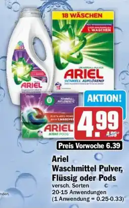 AEZ Ariel waschmittel pulver, flüssig oder pods Angebot