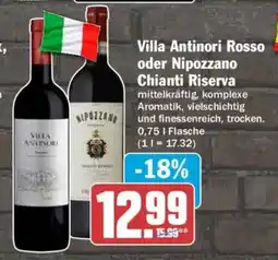AEZ Villa Antinori Rosso oder Nipozzano Chianti Riserva Angebot