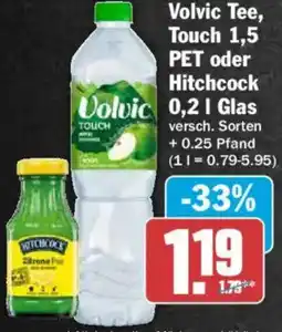 AEZ Volvic Tee, Touch 1,5 PET oder Hitchcock 0.2 l Glas Angebot