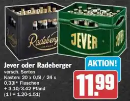 AEZ Jever oder Radeberger Angebot
