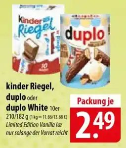 Famila Nord Ost kinder Riegel, duplo oder duplo White Angebot