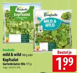 Famila Nord Ost Bonduelle mild & wild oder kopfsalat Angebot