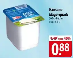Famila Nord Ost Hansano Magerquark Angebot