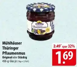 Famila Nord Ost Mühlhäuser Thüringer Pflaumenmus Angebot