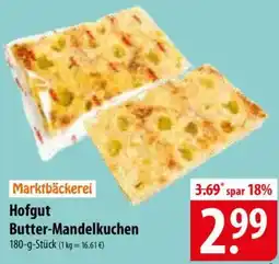 Famila Nord Ost Marktbäckerei Hofgut Butter-Mandelkuchen Angebot