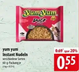 Famila Nord Ost yum yum Instant Nudeln Angebot
