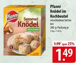 Famila Nord Ost Pfanni Knödel im Kochbeutel Angebot
