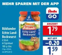 Famila Nord Ost Böklunder Echte Land Bockwurst Angebot