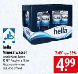 Famila Nord Ost hella Mineralwasser Angebot