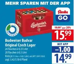 Famila Nord Ost Budweiser Budvar Original Czech Lager Angebot