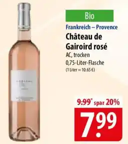 Famila Nord Ost Château de Gairoird rosé Angebot