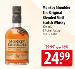 Famila Nord Ost Monkey Shoulder The Original Blended Malt Scotch Whisky Angebot