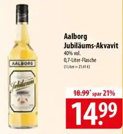 Famila Nord Ost Aalborg Jubiläums-Akvavit Angebot