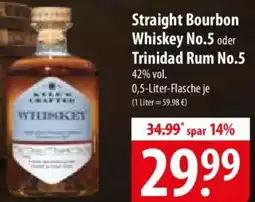 Famila Nord Ost Straight Bourbon Whiskey No.5 oder Trinidad Rum No.5 Angebot