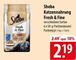 Famila Nord Ost Sheba Katzennahrung Fresh & Fine Angebot