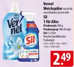 Famila Nord Ost Vernel Weichspüler oder Sil 1 für Alles Angebot