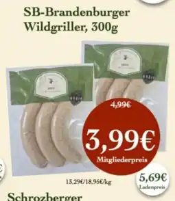 LPG Biomarkt SB-Brandenburger Wildgriller Angebot