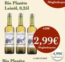 LPG Biomarkt Bio Planète Leinöl Angebot