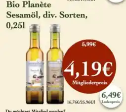 LPG Biomarkt Bio Planète Sesamöl Angebot