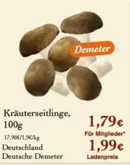 LPG Biomarkt Kräuterseitlinge Angebot