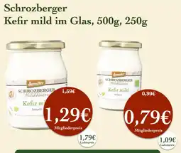 LPG Biomarkt Schrozberger Kefir mild im Glas Angebot