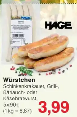 Jawoll HAGE Würstchen Angebot