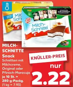 Kaufland MILCHSCHNITTE Snack Angebot