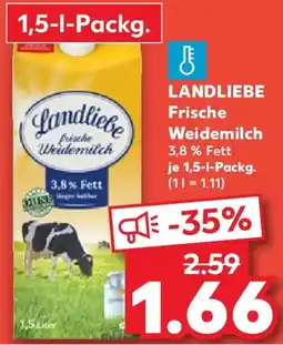 Kaufland LANDLIEBE Frische Weidemilch Angebot