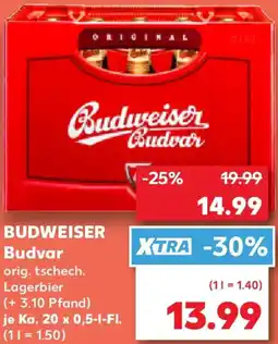Kaufland BUDWEISER Budvar Angebot