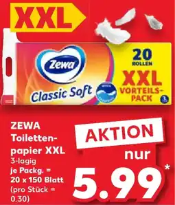 Kaufland ZEWA Toilettenpapier XXL Angebot
