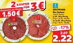 Kaufland WILTMANN Bio-Salami Angebot