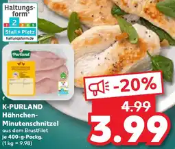 Kaufland K-PURLAND Hähnchen Minutenschnitzel Angebot