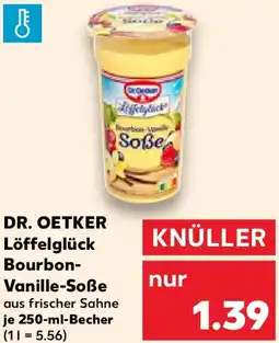 Kaufland DR. OETKER Löffelglück Bourbon Vanille-Soße Angebot