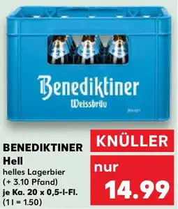 Kaufland BENEDIKTINER Hell Angebot