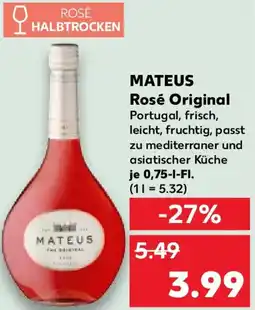 Kaufland MATEUS Rosé Original Angebot