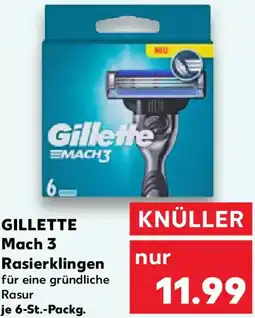 Kaufland GILLETTE Mach 3 Rasierklingen Angebot