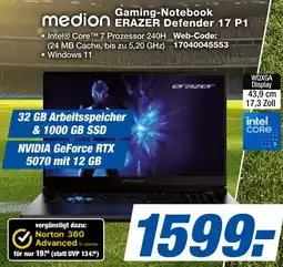 expert Techno Land medion Gaming-Notebook ERAZER Defender 17 P1 Angebot