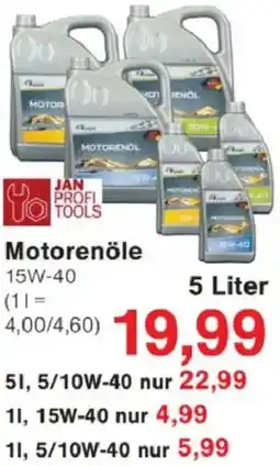Jawoll JAN PROFI TOOLS Motorenöle Angebot