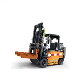 Netto Marken-Discount Reobrix 22002 Gabelstapler Klemmbaustein Modell RC Fahrzeug 722 Teile ab 14 Angebot