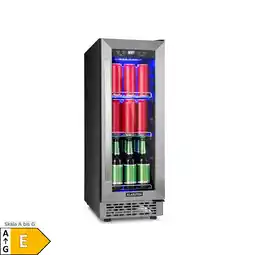 Netto Marken-Discount Beerlager 56 Getränkekühlschrank 56l 20 Fl. Glastür Touch-Bedienfeld Edelstah 56 Liter Angebot
