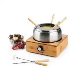 Netto Marken-Discount Bambus Fondue Edelstahl-Topf 800W Angebot