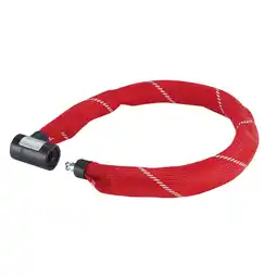 Netto Marken-Discount Kettenschloss, inkl. 2 Laser-Cut Schlüssel, Länge: 110 cm, ? 8,5 mm, Farbe: rot Angebot