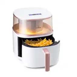 Netto Marken-Discount Air Bloom Heißluftfritteuse Dampffunktion 1500W 7,5 Liter 16 Programme Angebot