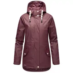 Netto Marken-Discount NAVAHOO Damen Warmer Regenjacke Wasserdichter Regenmantel mit Kapuze Oceans Heart Angebot