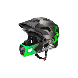 Netto Marken-Discount Rockbros Kinderfahrradhelm 2 in 1 mit abnehmbarem Kinnschutz 12 Lüftungen S Grün Angebot