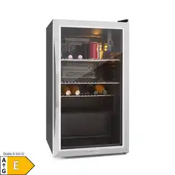 Netto Marken-Discount Beersafe XXL Kühlschrank 80 Liter 3 Böden Panoramaglastür Edelstahl Silber 80 Liter Angebot