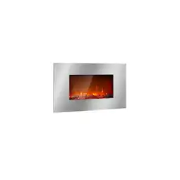 Netto Marken-Discount Lausanne Luxe Elektrischer Kamin 2000W 2 Heizstufen 90 cm Edelstahl Angebot